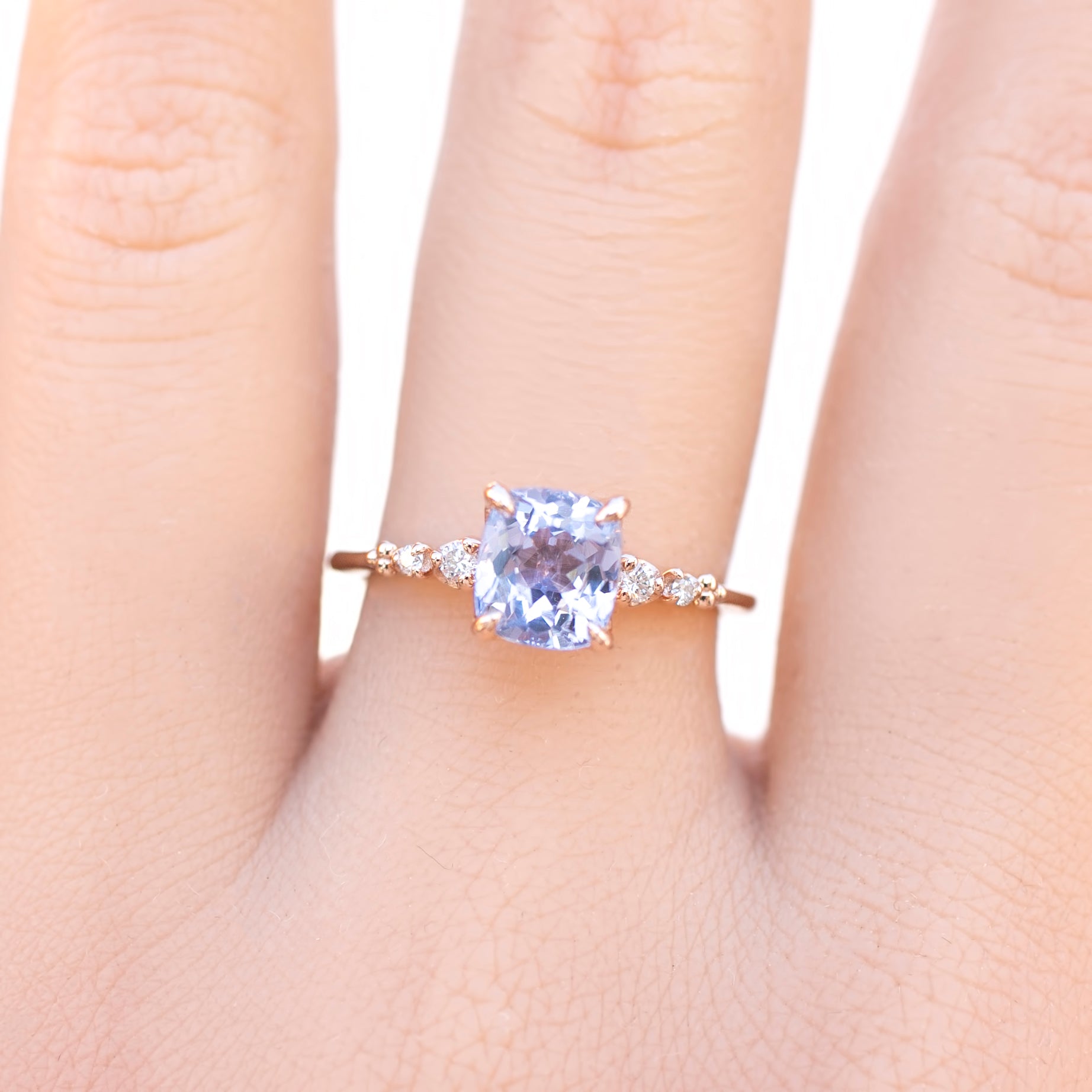 Estel Fleur Ring, 1.62ct Lavender Purple Spinel – Envero