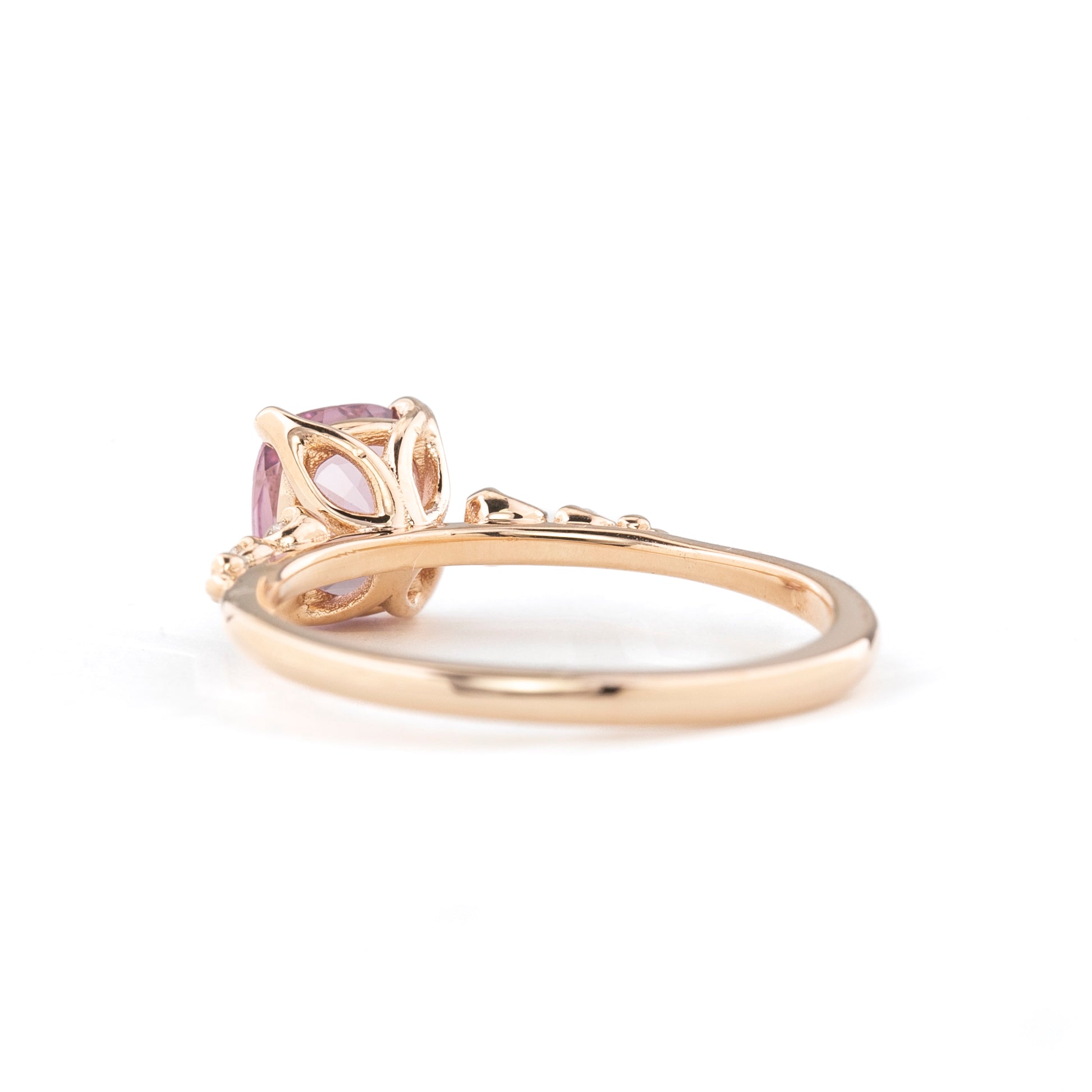 Estel Fleur Ring 1.29ct Light Pink Spinel, 14k Rose Gold (One of a kind)