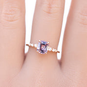 Estel Fleur Ring 1.29ct Light Pink Spinel, 14k Rose Gold (One of a kind)