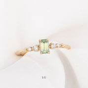 Estel Fleur Ring, 0.45ct Montana Sapphire