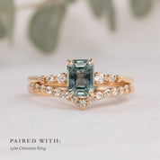 【一点物】エステルリュクスリング ・0.75ct・加熱モンタナ産ブルーサファイア・K14RG