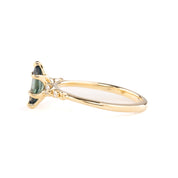 Side view of the  ring with on a white background
