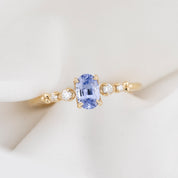 Estel Fleur Ring, 0.55ct Ceylon Sapphire