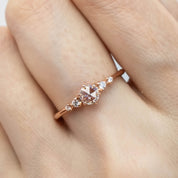 Mila Ring, Round Rose Cut Diamond