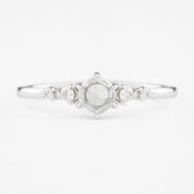 Mila Ring, Round Rose Cut Diamond