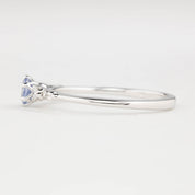 【即日配送】エステルフルールリング ・0.30ct・非加熱マダガスカル産ピンクサファイア・K14YG