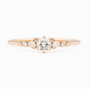 Estel Fleur Six Prongs Ring, 0.25ct Brilliant Cut Diamond (One of a kind)