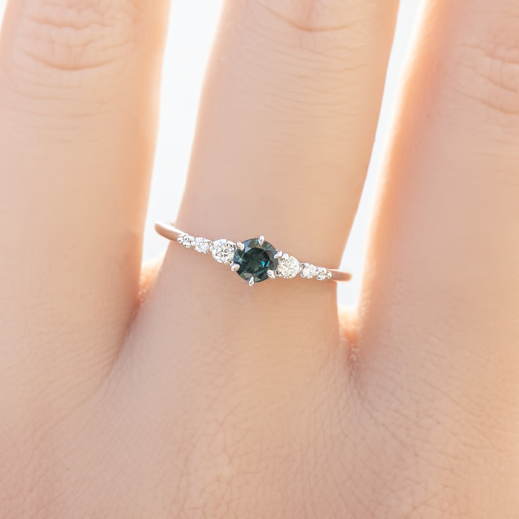【即日配送】エステルフルールリング ・0.30ct・非加熱マダガスカル産ピンクサファイア・K14YG