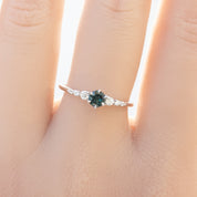 【即日配送】エステルフルールリング ・0.30ct・非加熱マダガスカル産ピンクサファイア・K14YG