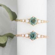 Estel Fleur Ring, 0.50-0.60ct Unheated Sapphire