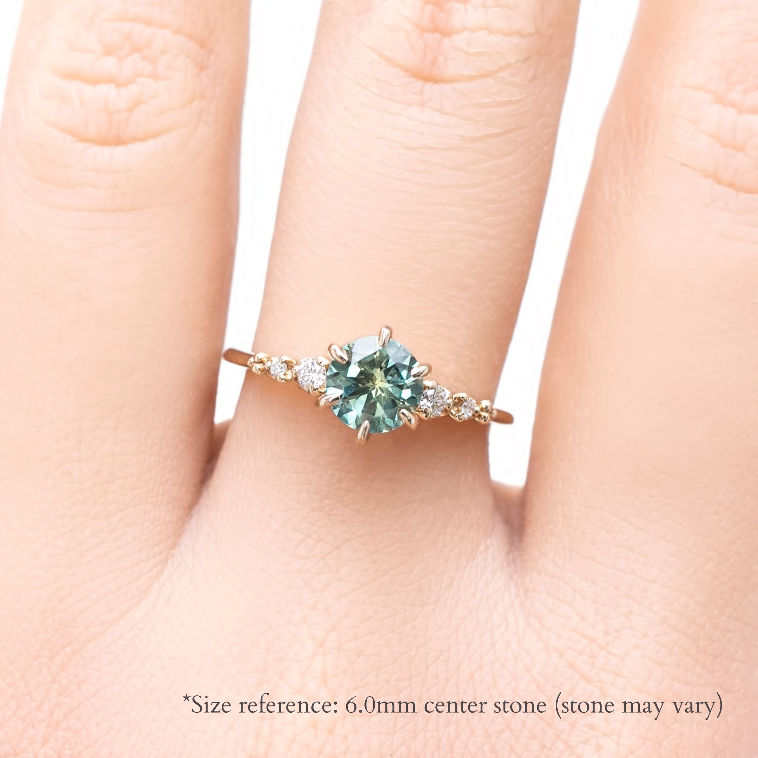 Estel Fleur Ring, 1.10ct Montana Sapphire
