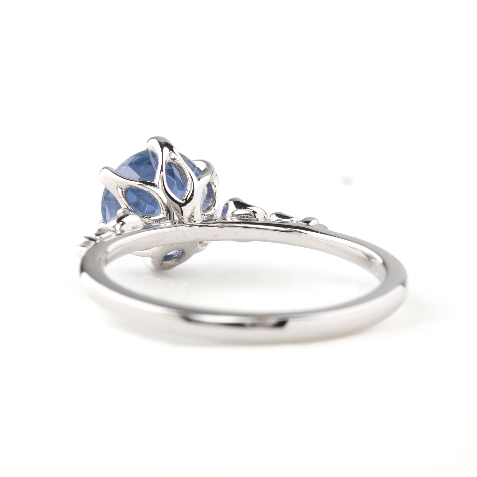 Estel Fleur Ring, 2.42ct Blue Ceylon Sapphire