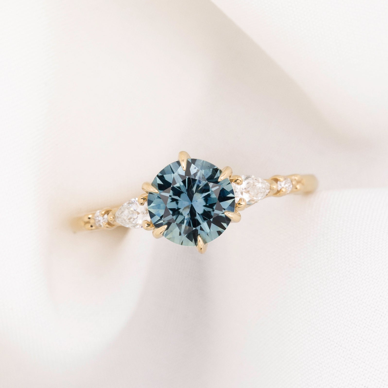 Estel Fleur Petal Ring, 1.33ct Montana Sapphire