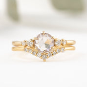 Mila Ring, 0.73ct Light Blue Madagascar Sapphire