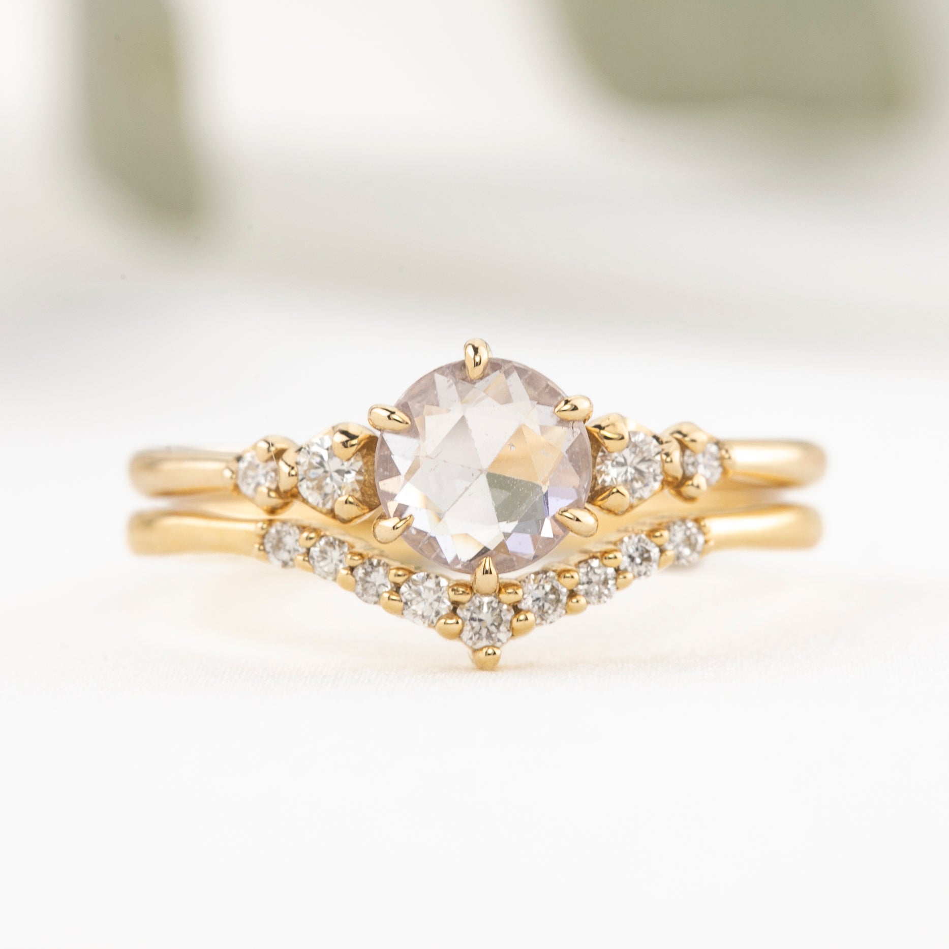 Mila Ring, 0.73ct Light Blue Madagascar Sapphire