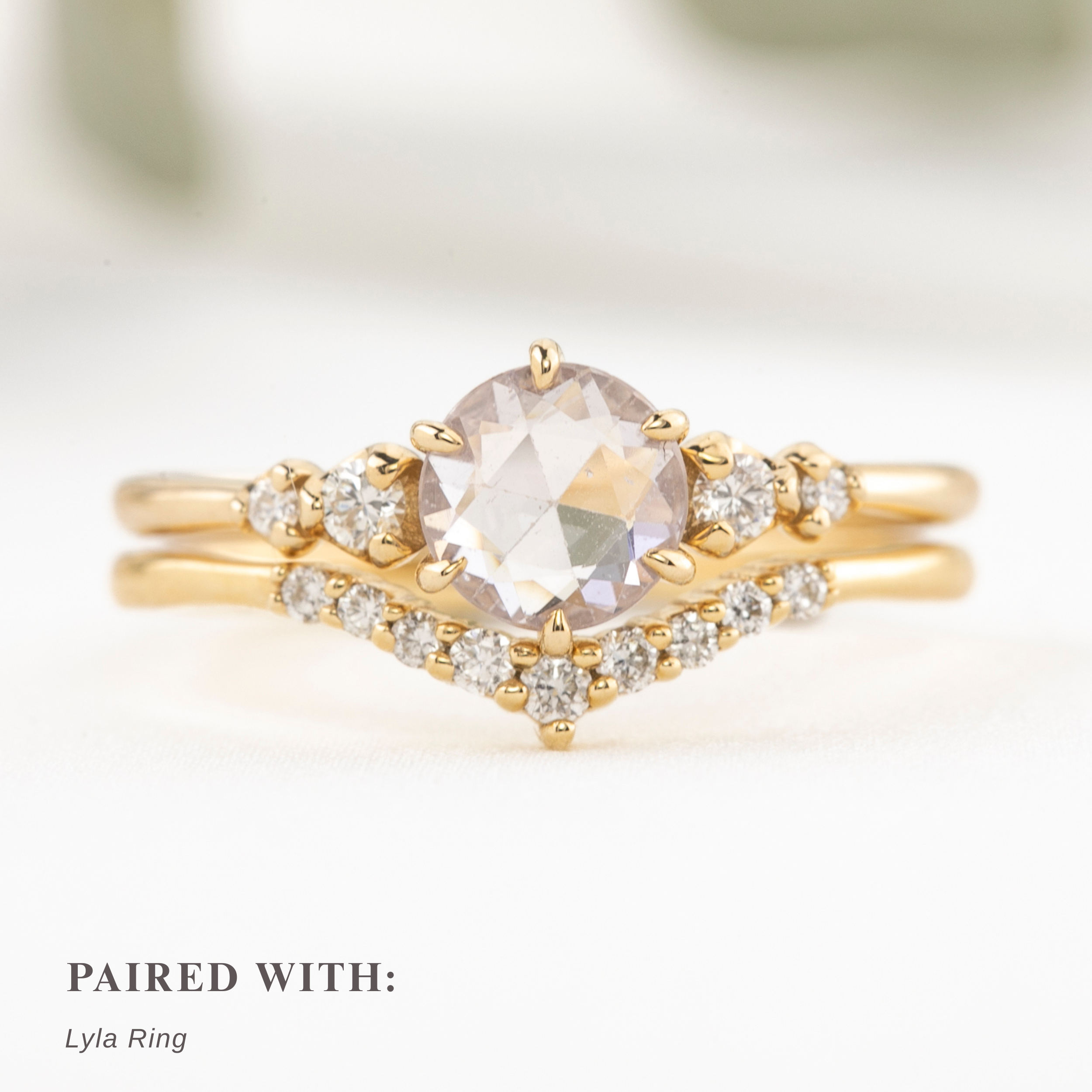 Mila Ring, 0.71ct Pink Madagascar Sapphire