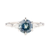 Estel Petal Ring, 1.62ct Blue Montana Sapphire