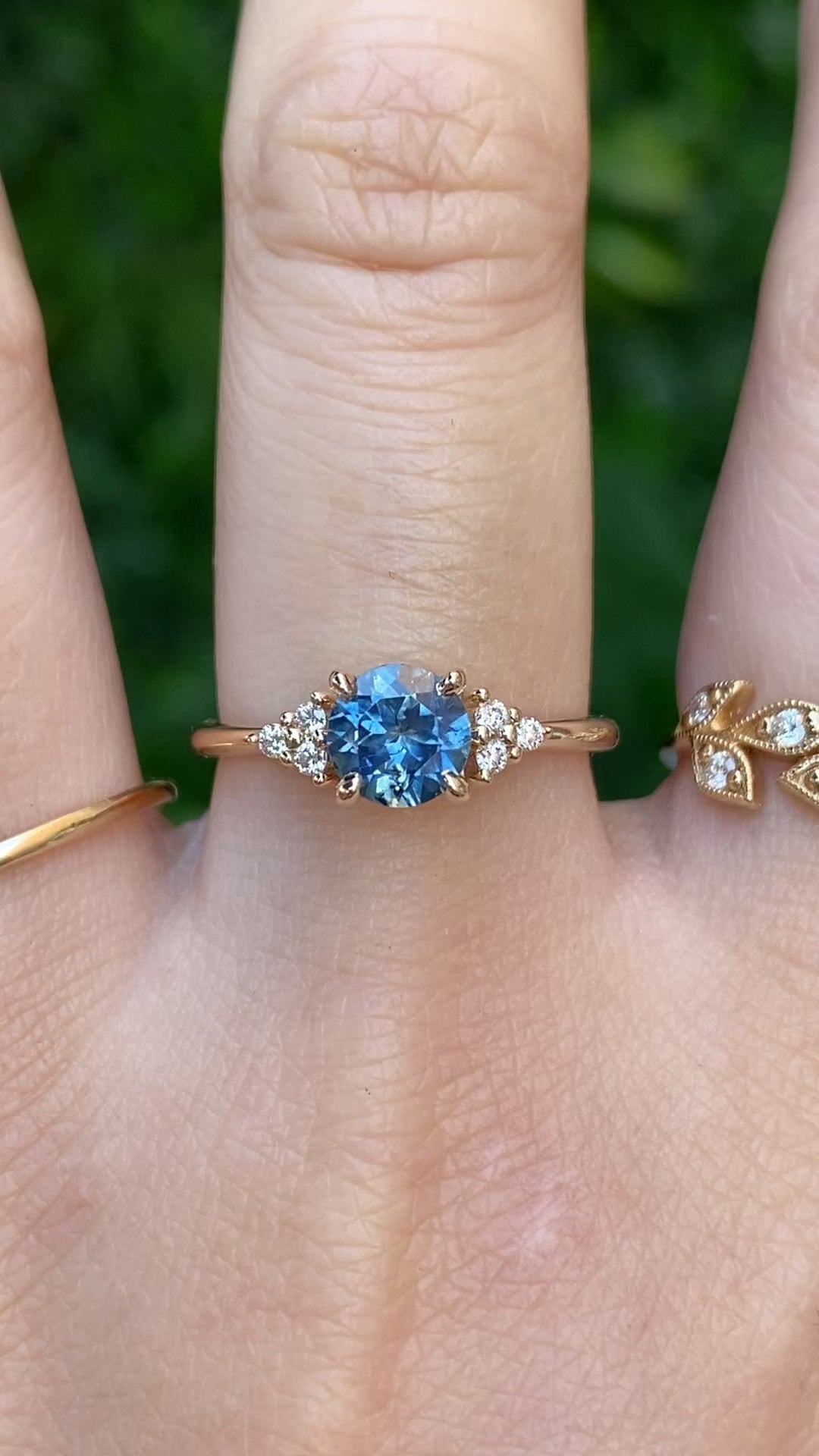 Teresa Ring, 1.17ct Blue Montana Sapphire
