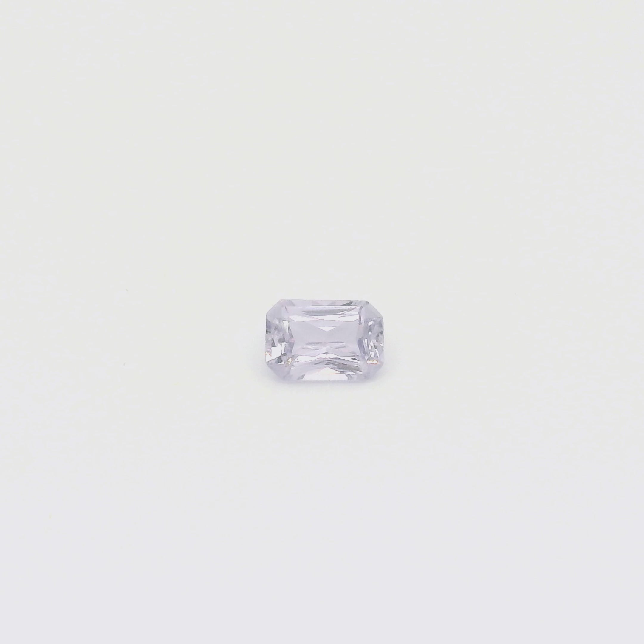 1.45ct Emerald Cut Light Purple Madagascar Sapphire SF516