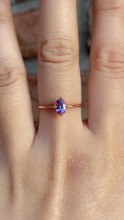 Alice Ring, 0.60ct Purple Sapphire