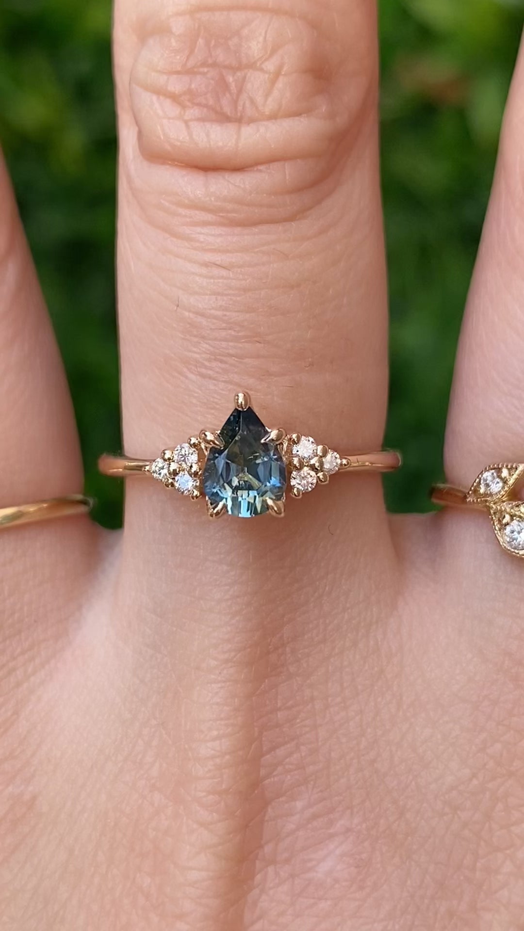Teresa Ring, 0.70ct Blue Montana Sapphire