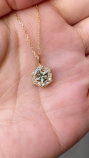 Lila Hexagon Necklace Setting