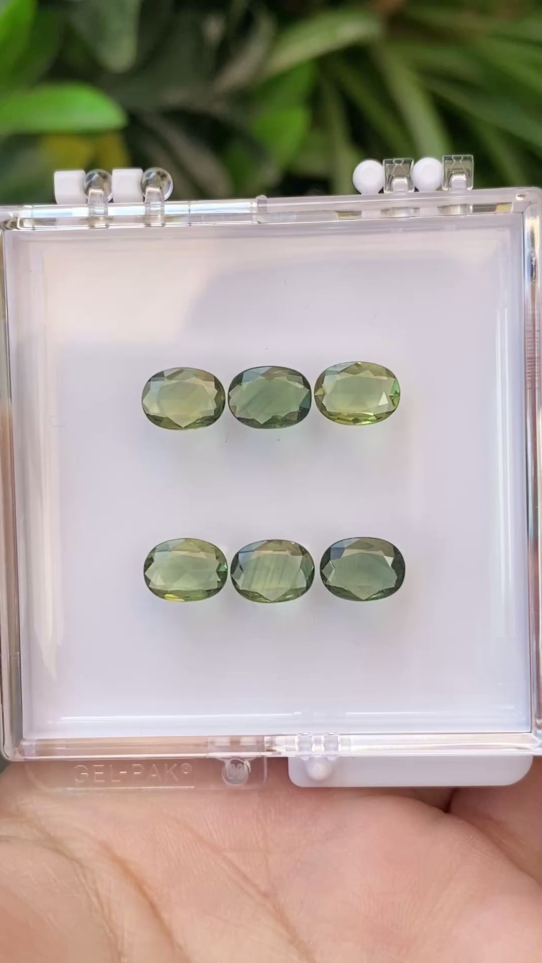 Agatha Ring, 1.00ct Oval Rose Cut Green Sapphire