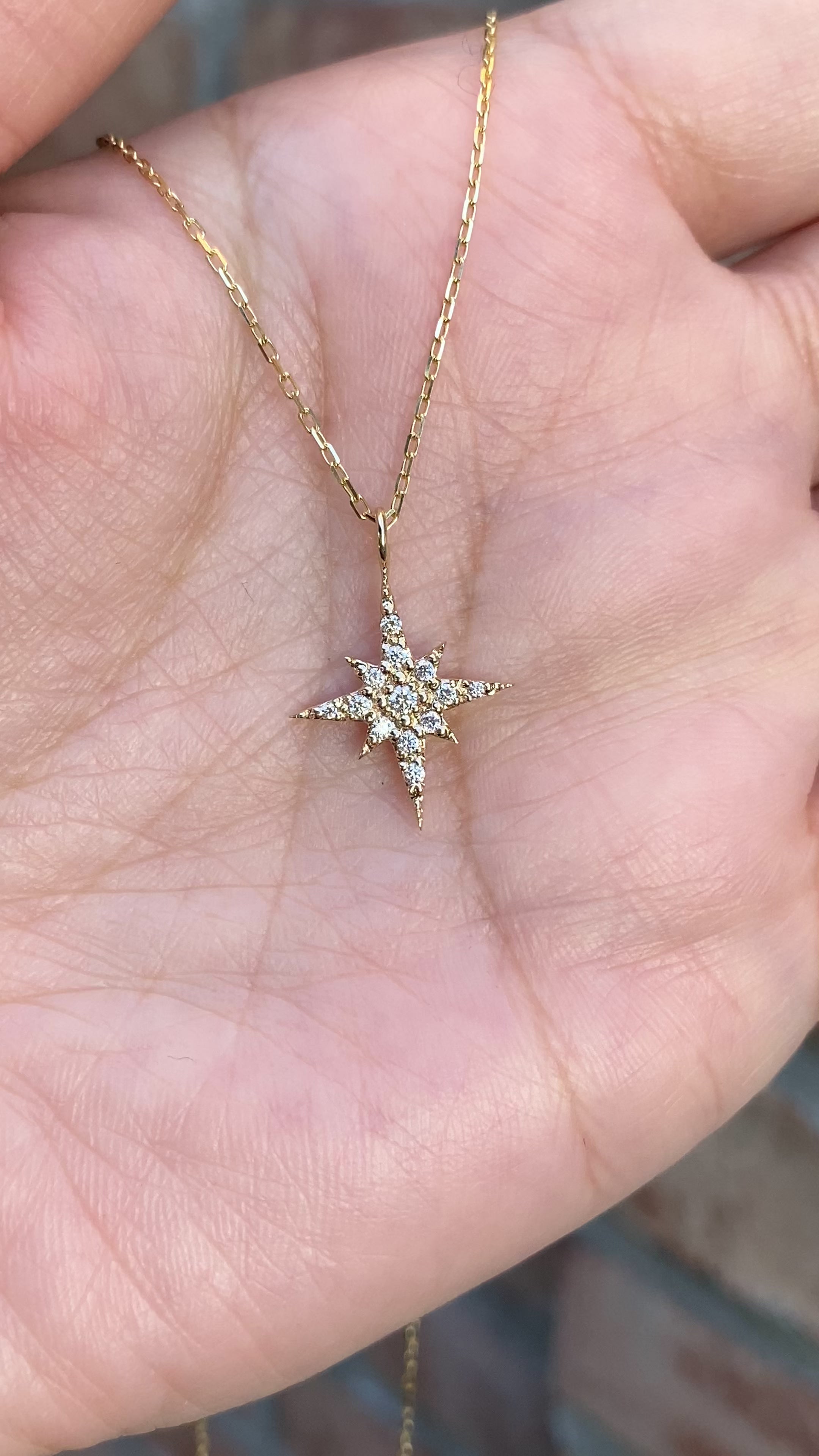 Starburst Diamond Pave Necklace (Large)