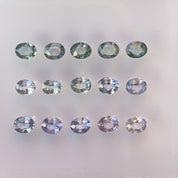 0.30ct Calibrated Oval Blue Green Unheated Sapphires (4.8mm) CS211 (#2)