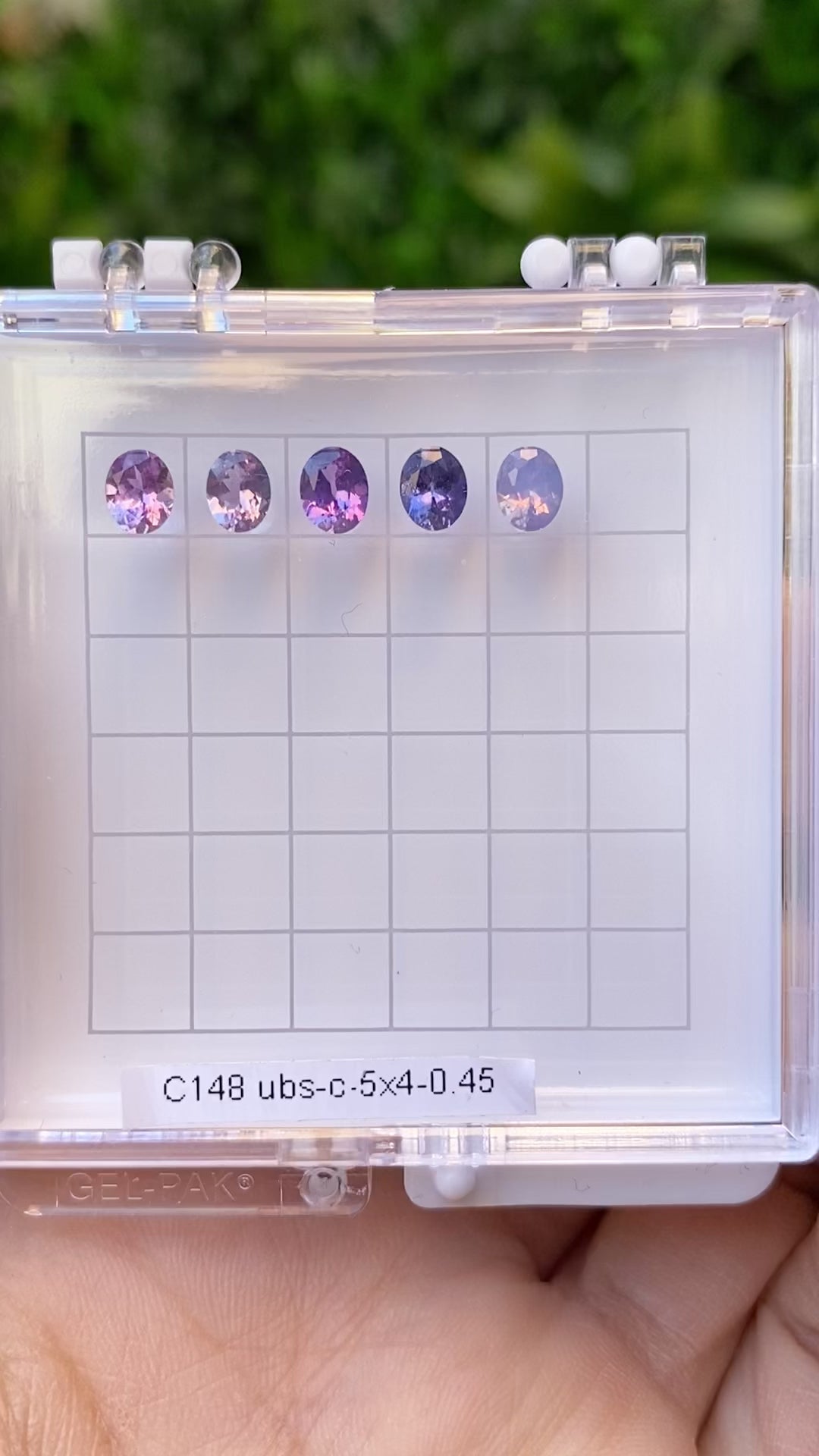 0.45ct Calibrated Oval Pink Purple Umba Sapphires (5.0mm)