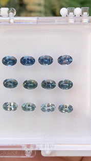 【一点物】ドームリング ・0.60ct・モンタナ産ブルーグリーンサファイア・K14YG