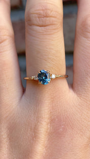 Estel Ring, 0.85ct Montana Sapphire