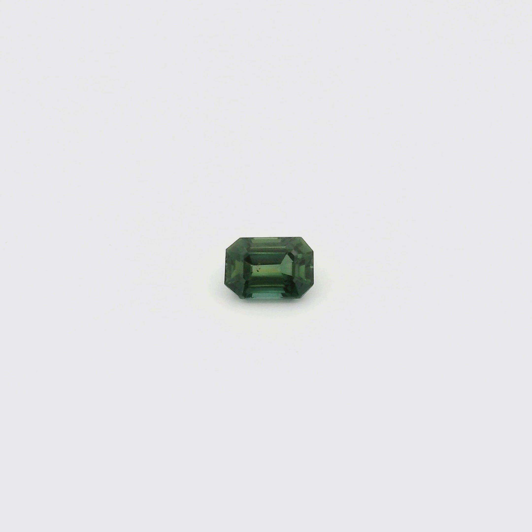 1.32ct Emerald Cut Blue Green Madagascar Sapphire SF527