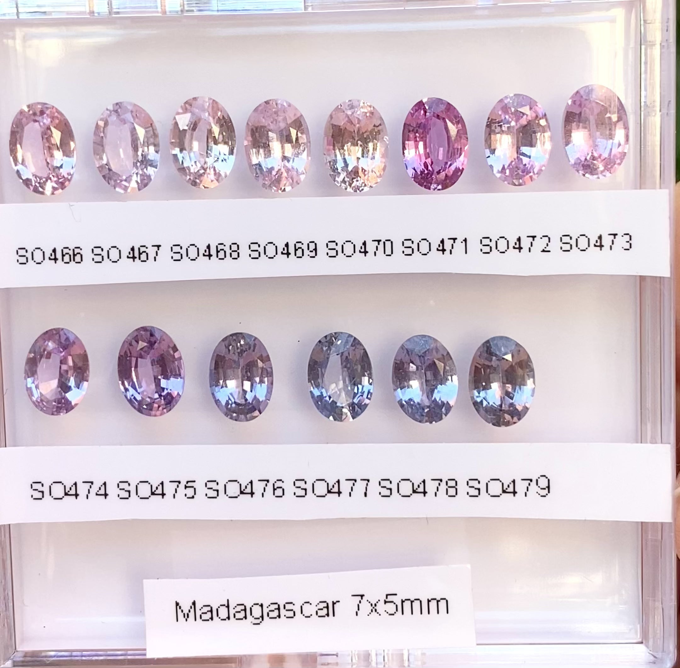 0.76ct Oval Cut Pink Madagascar Sapphire SO472