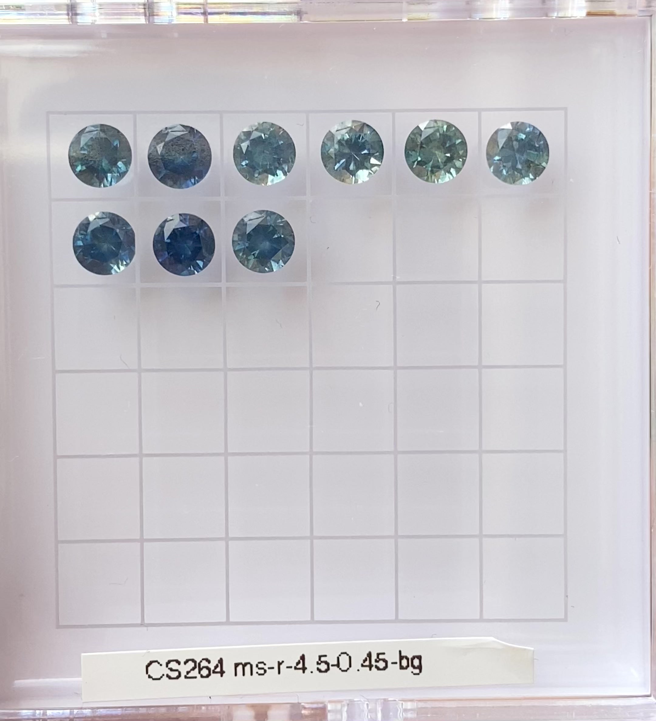 0.45ct Calibrated Round Montana Sapphires (4.5mm) CS264