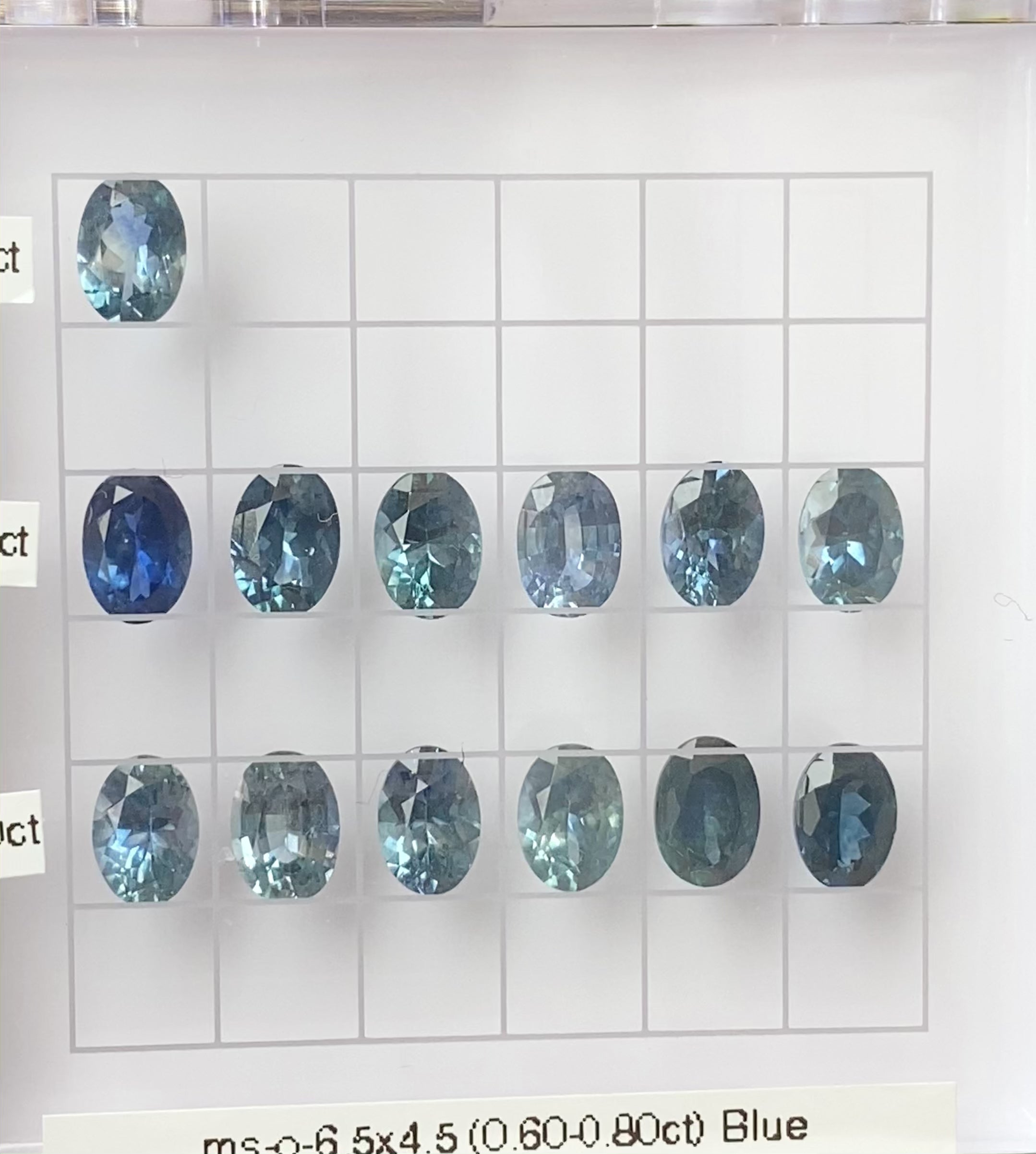 0.60-0.80ct Calibrated Oval Montana Sapphires (6.5mm)