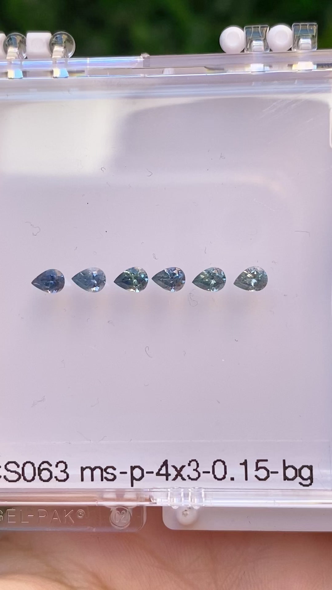 0.15ct Calibrated Pear Montana Sapphires (4.0mm)