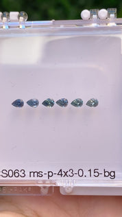 0.15ct Calibrated Pear Montana Sapphires (4.0mm)