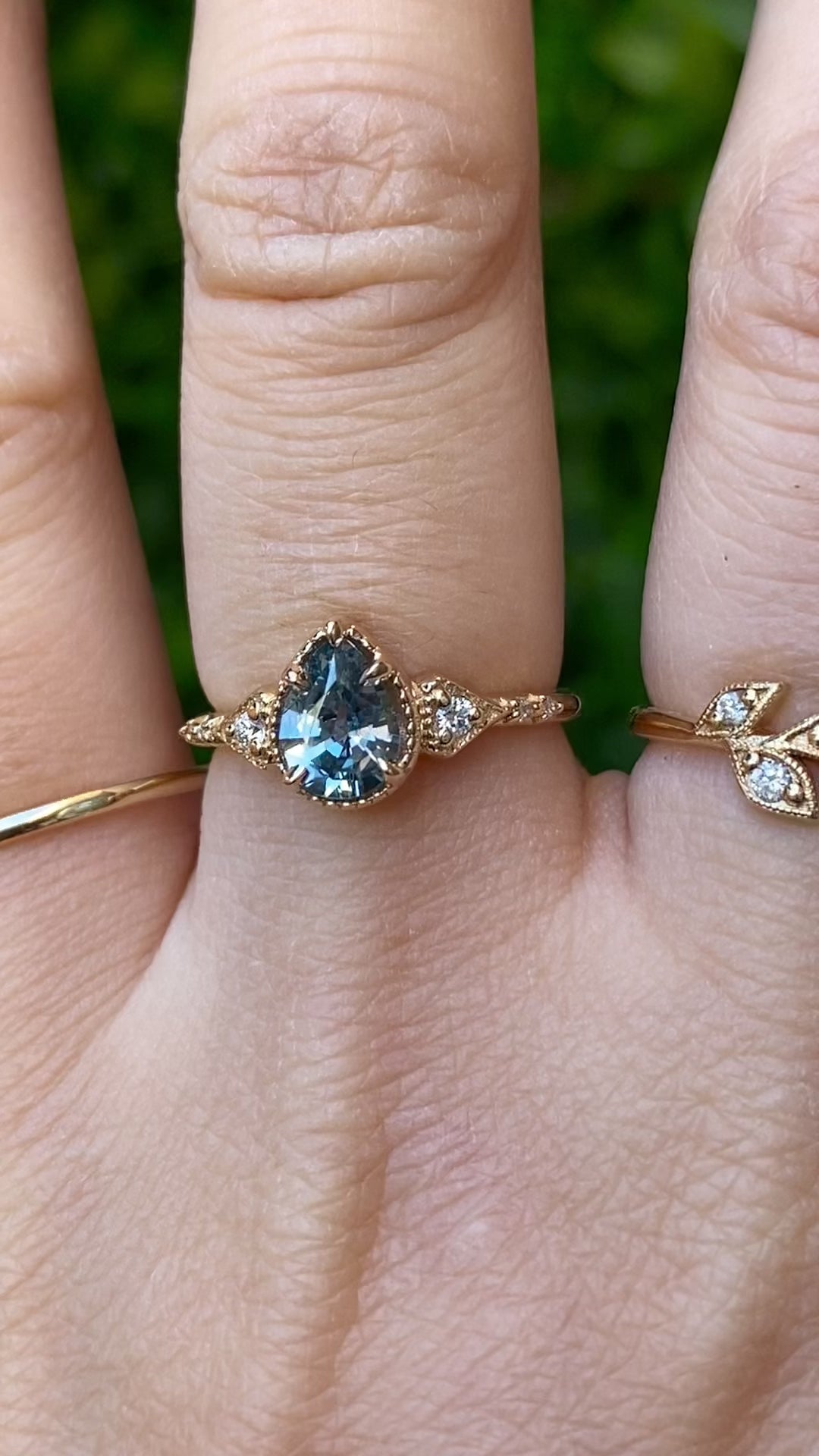 Agatha Ring, 0.91ct Montana Sapphire