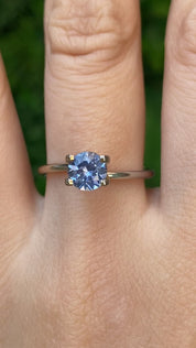 0.93ct Round Cut Blue Montana Sapphire Sapphire SR461
