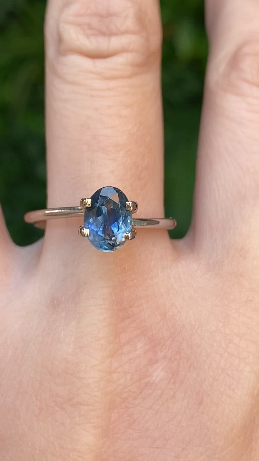 1.30ct Oval Cut Blue Montana Sapphire SO691