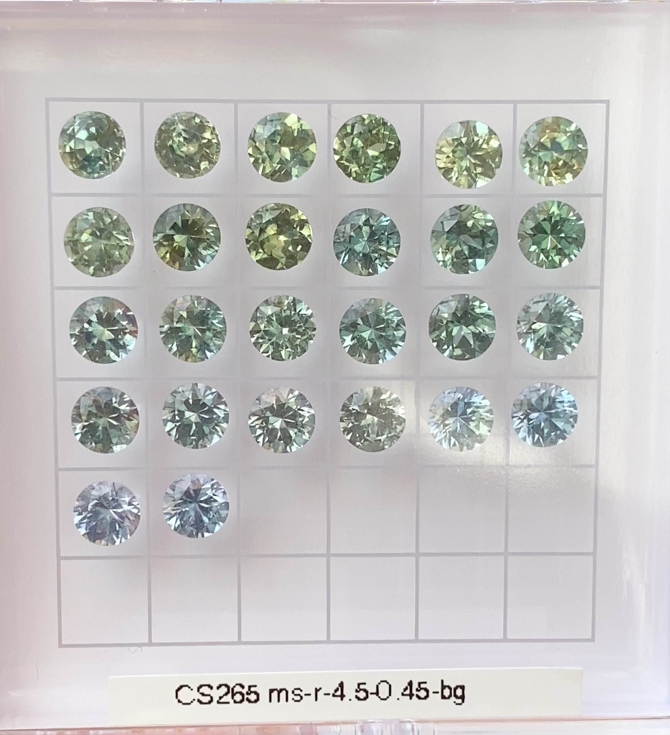 0.45ct Calibrated Round Montana Sapphires (4.5mm) CS265