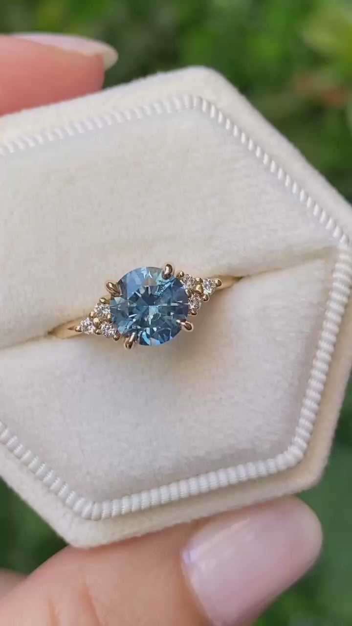 Teresa Ring, 1.55ct Blue Montana Sapphire