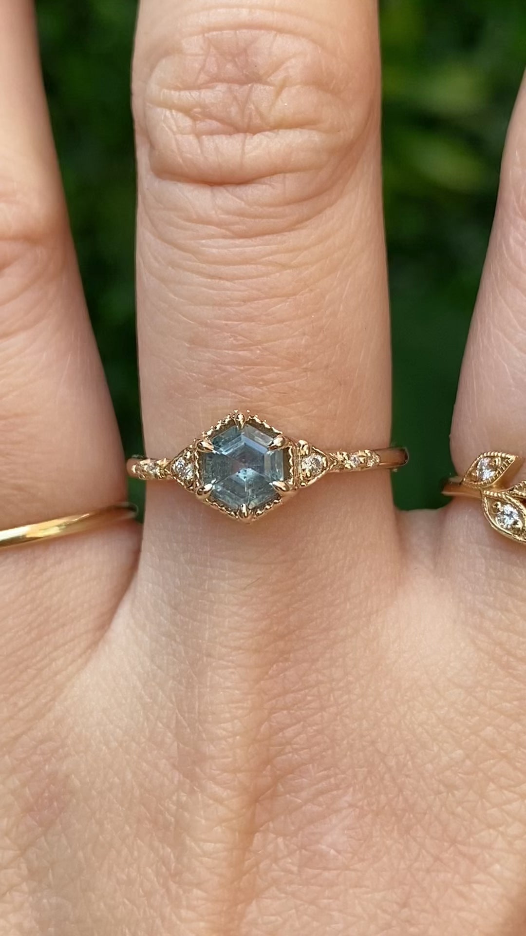 Agatha Ring, 0.76ct Pale Blue Montana Sapphire