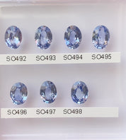 1.30ct-1.50ct Oval Cut Blue Sri Lanka Sapphires