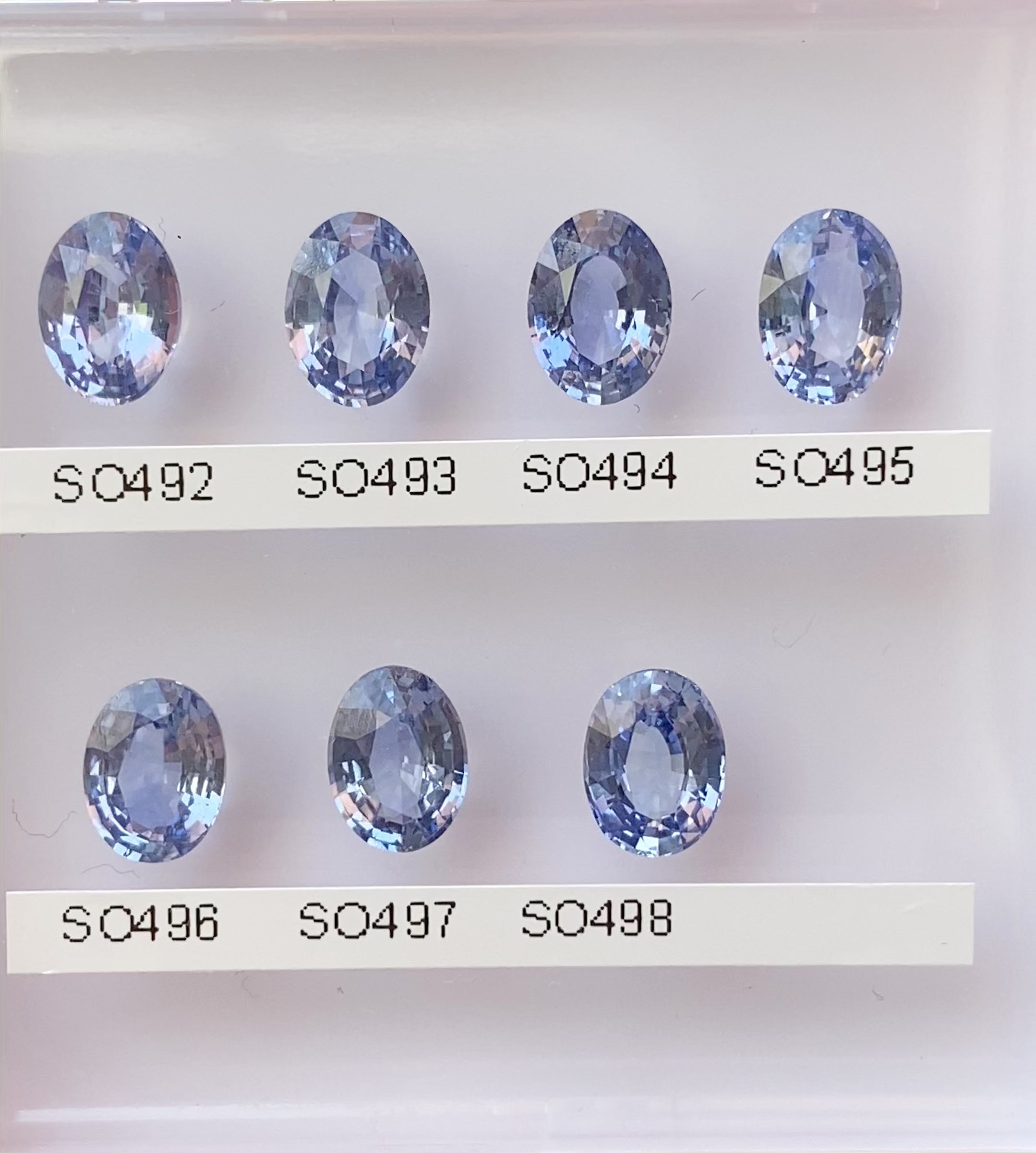 1.30ct-1.50ct Oval Cut Blue Sri Lanka Sapphires