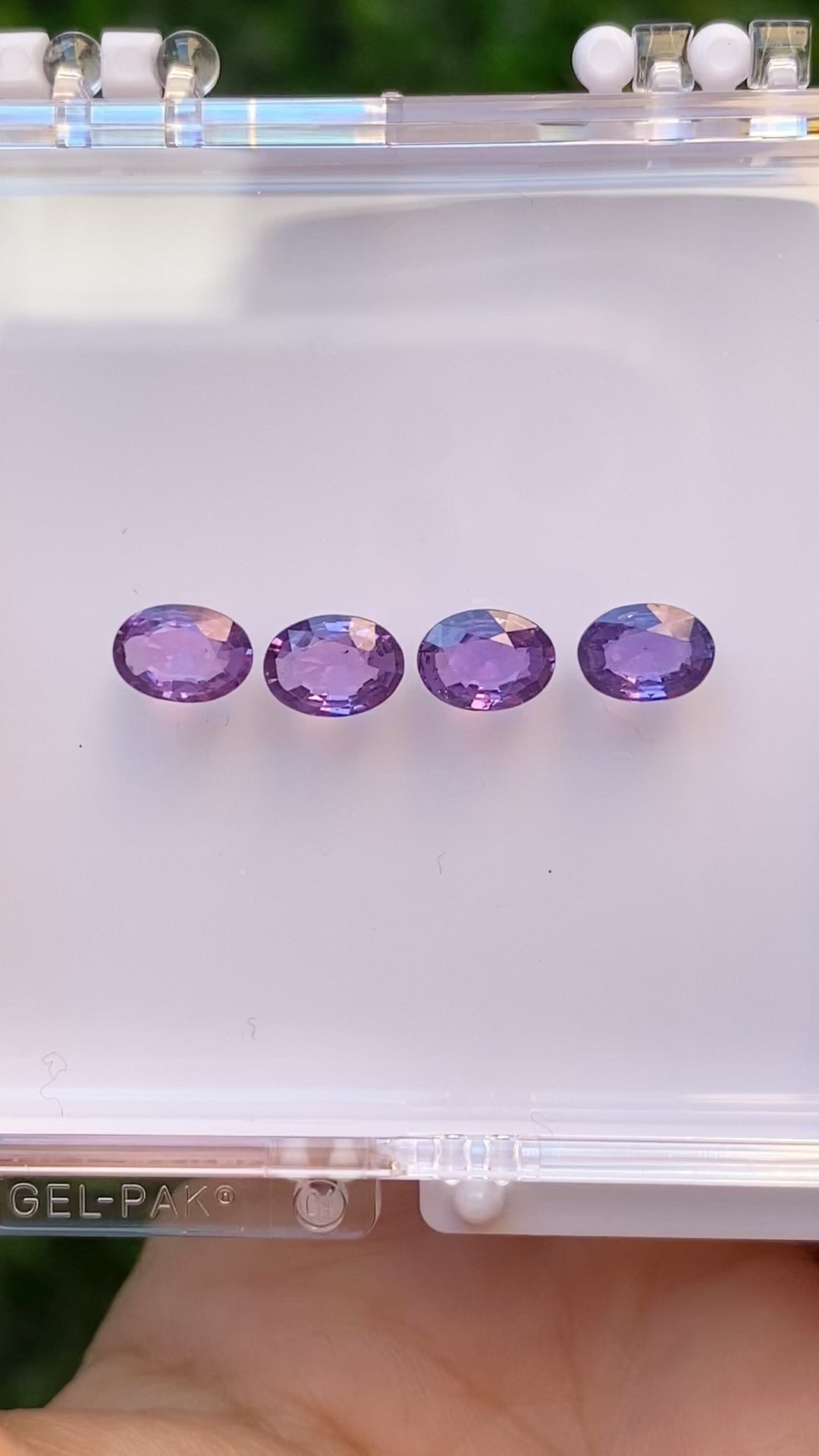 0.70ct Calibrated Oval Purple Sapphires (7.0mm) CS276