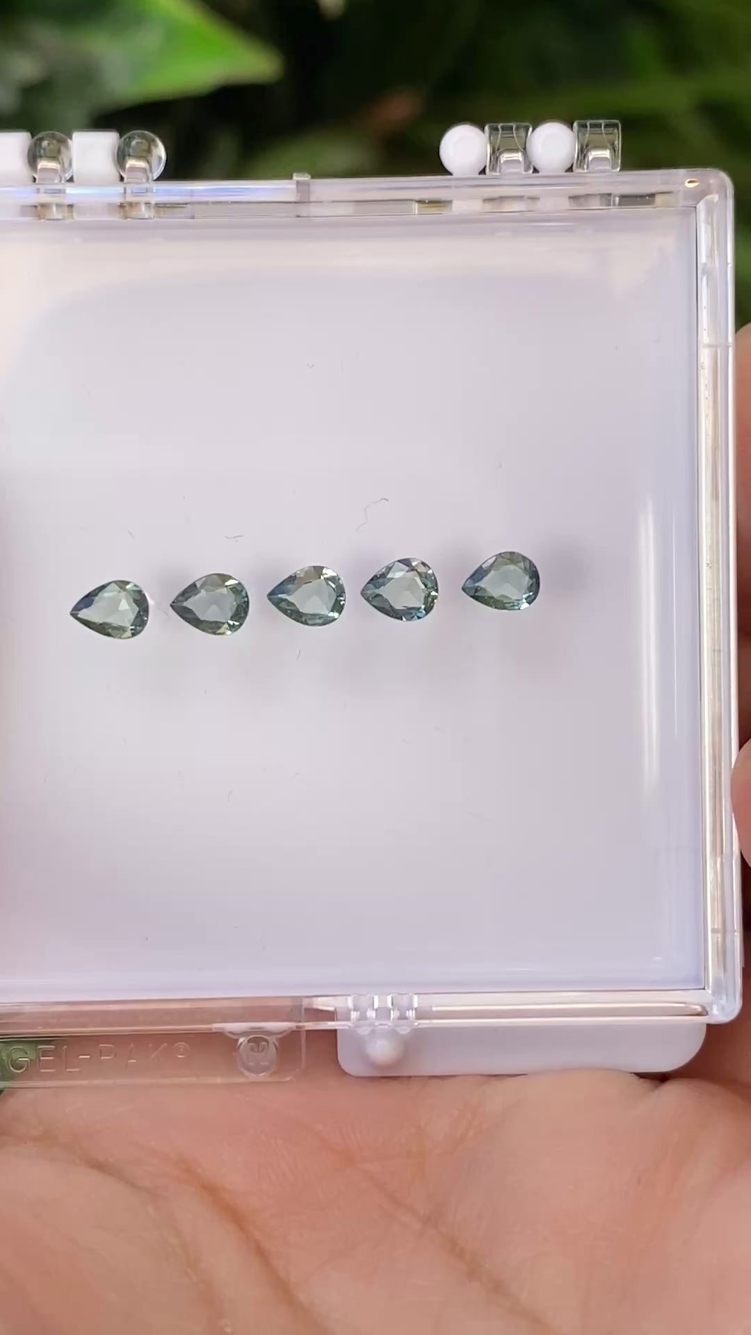 0.35ct Calibrated Pear Unheated Sapphires (5.2x4mm) CS127