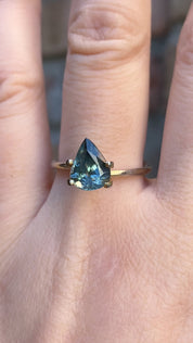 2.09ct Pear Cut Blue Madagascar Sapphire SF365
