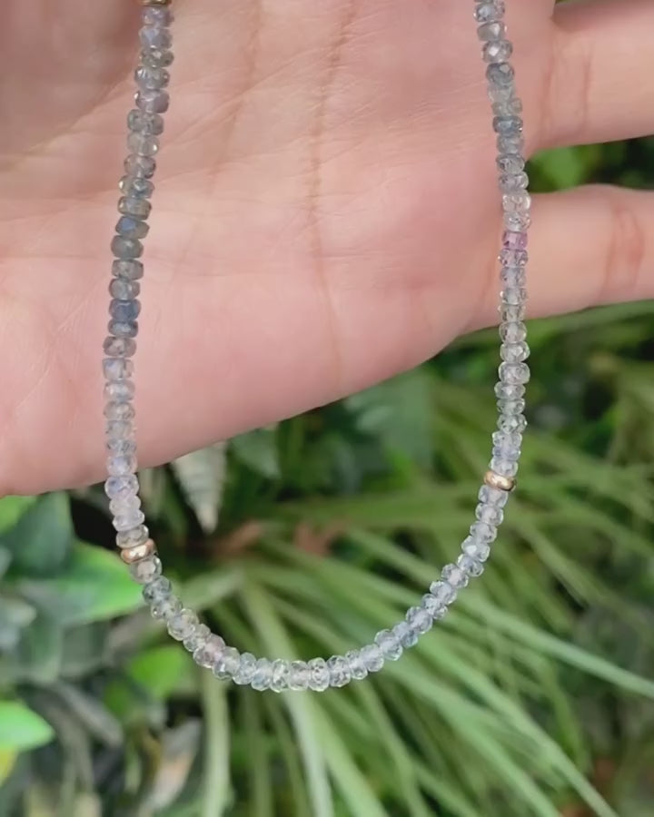 Montana Sapphire Beaded Necklace